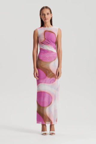 Italian Watercolor Print Dress